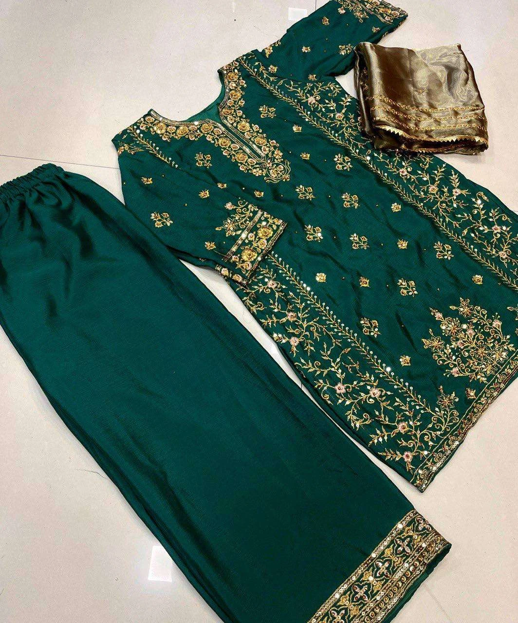 Vardan Ethnic Lc 1272 Chinon Silk Wholesale Pakistani Party Wear Salwar Suit — Wholesale Salwar Suits, MPA wholesale from Surat — view 7